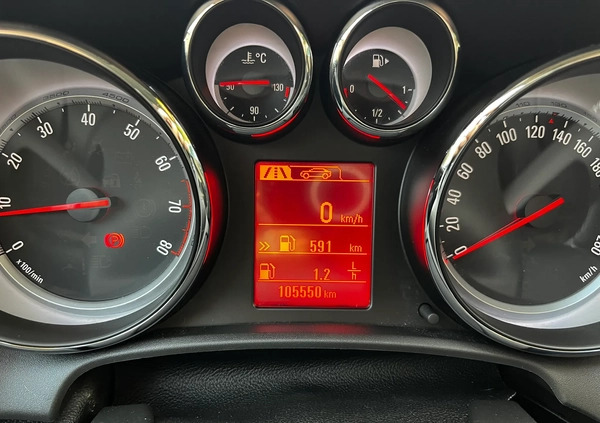 Opel Astra cena 35990 przebieg: 105500, rok produkcji 2015 z Szczecin małe 631